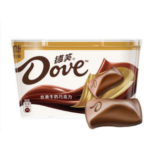 Dove/德芙丝滑牛奶巧克力252g碗装排块休闲网红糖果零食品小吃